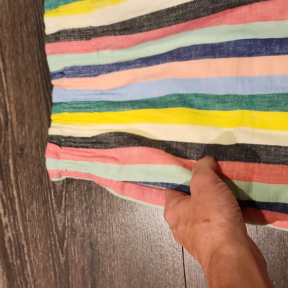 ❤️ NWT! J CREW RAINBOW STRIPE LINEN COTTON SIDEWALK SKIRT, 10 (30) - Picture 3 of 7